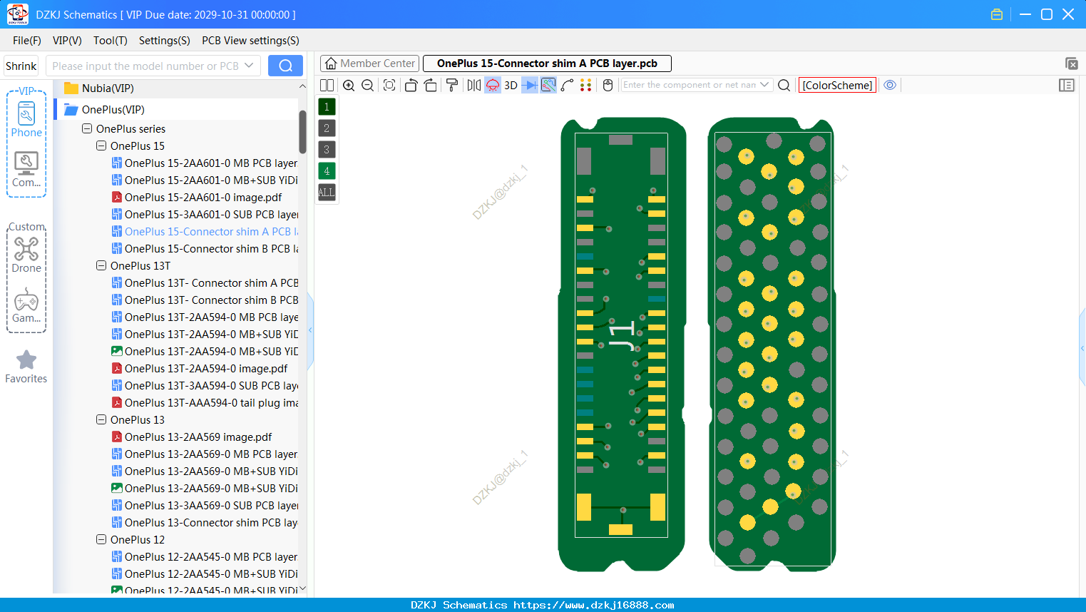 OnePlus 15-Connector Shim A PCB Layer